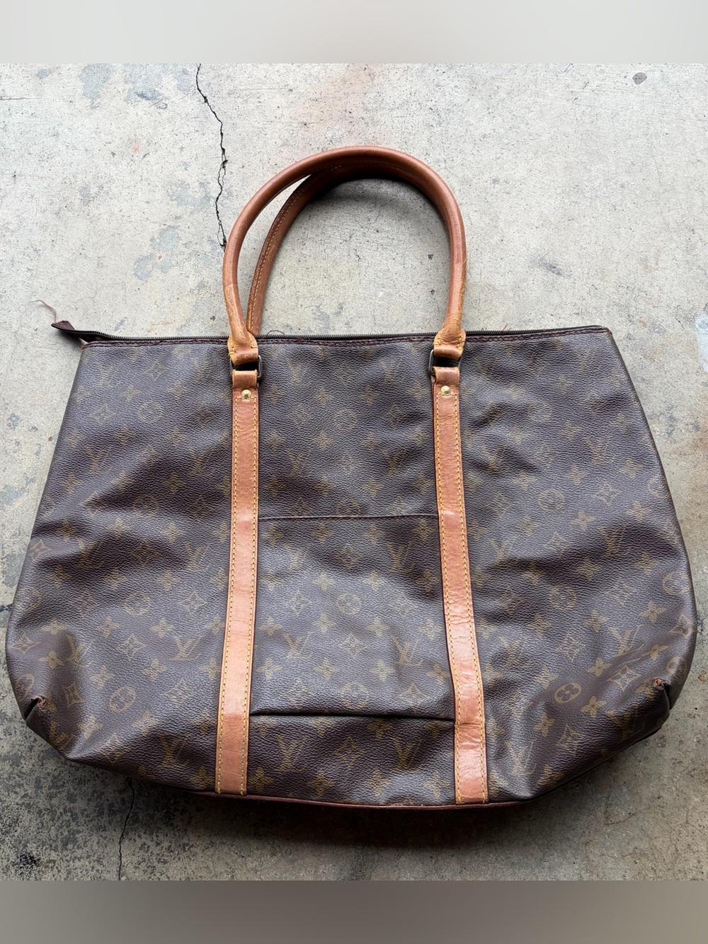 Vintage Louis Vuitton The French Co Sac Plat Tote Bag